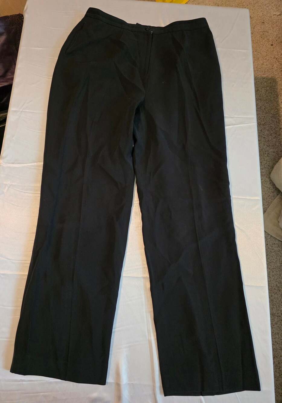 Kasper Women's Black Dress Pants Size 14 100% Polyester